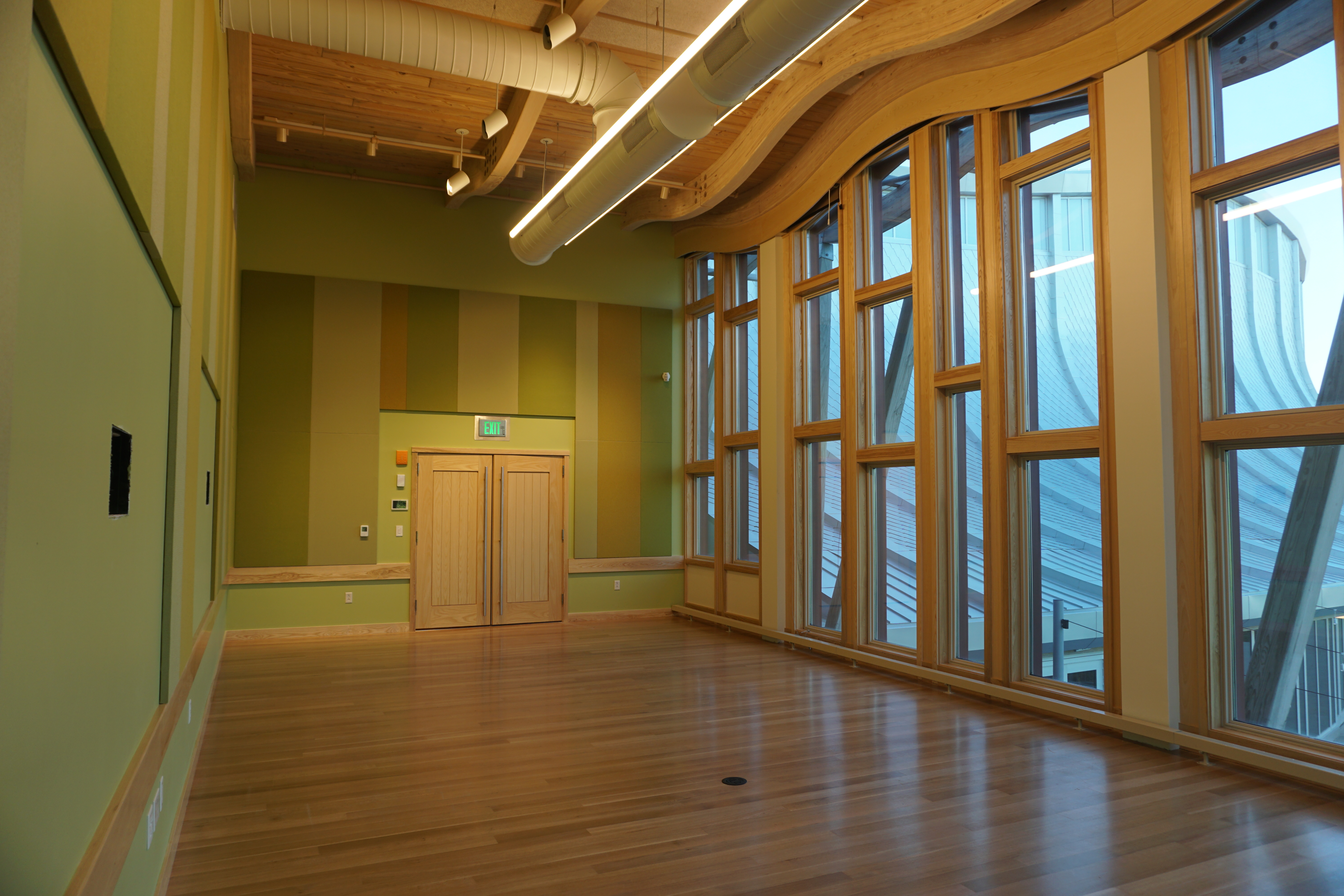Groton Hill Music School — interior woodwork view 5